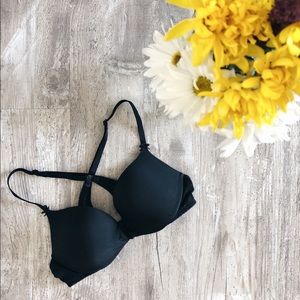 Black Victoria’s Secret Plunge Push-Up Bra